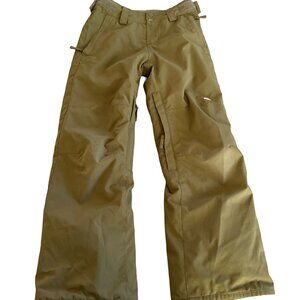 Quicksilver Boys Sz 10 Green Ski Pants